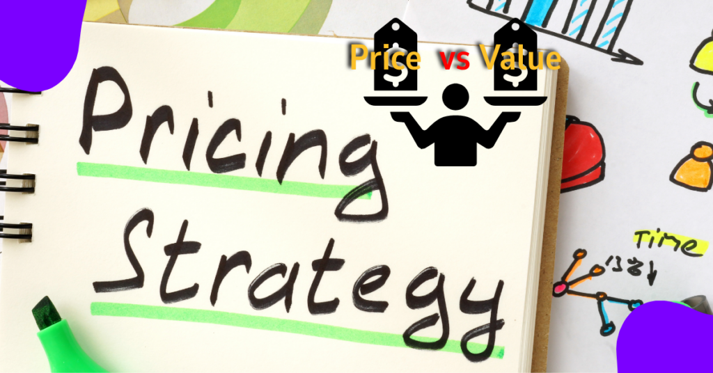 An image of a scripted paper written pricing strategy on how to price reseller hosting packages