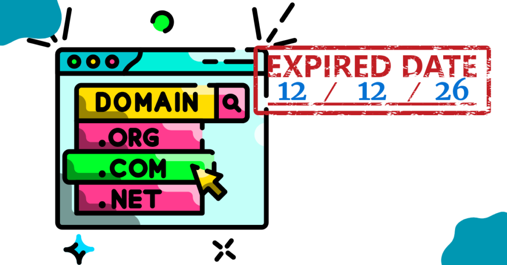 A blog banner illustrating a domain name expiry dates
