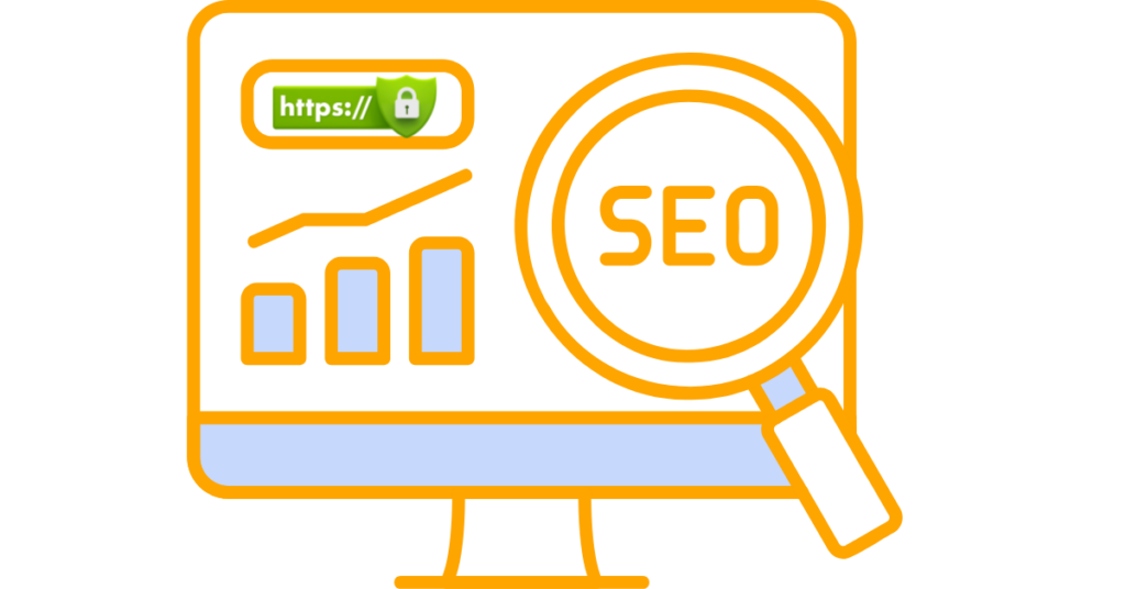 A blog banner illustrating connection between https and seo
