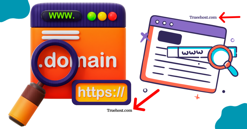 A blog banner illustrating domain squatting and typosquatting