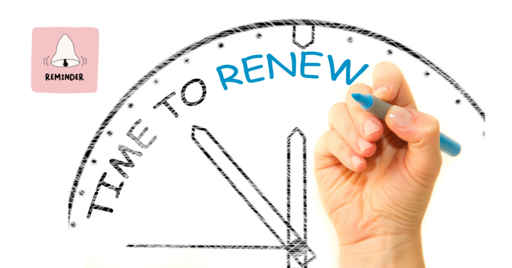 A blog banner on Manage Renewal and Auto-Renew Settings
