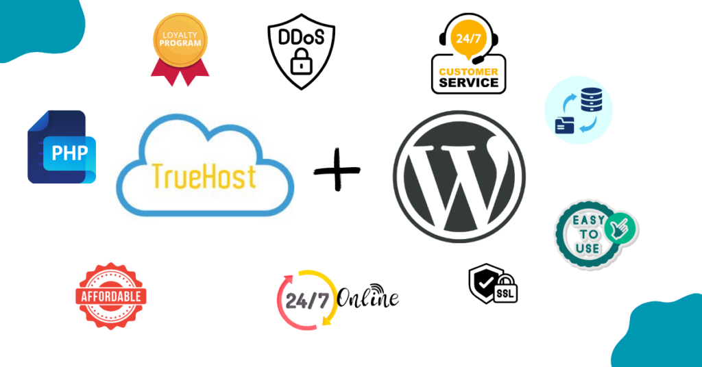 A blog banner on showing Why Choose TrueHost Cloud for Your WordPress Website benefits