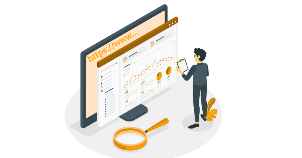 An image of online business analytics