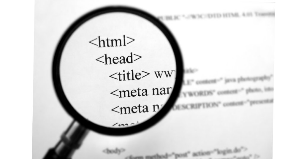 An image of HTML structure