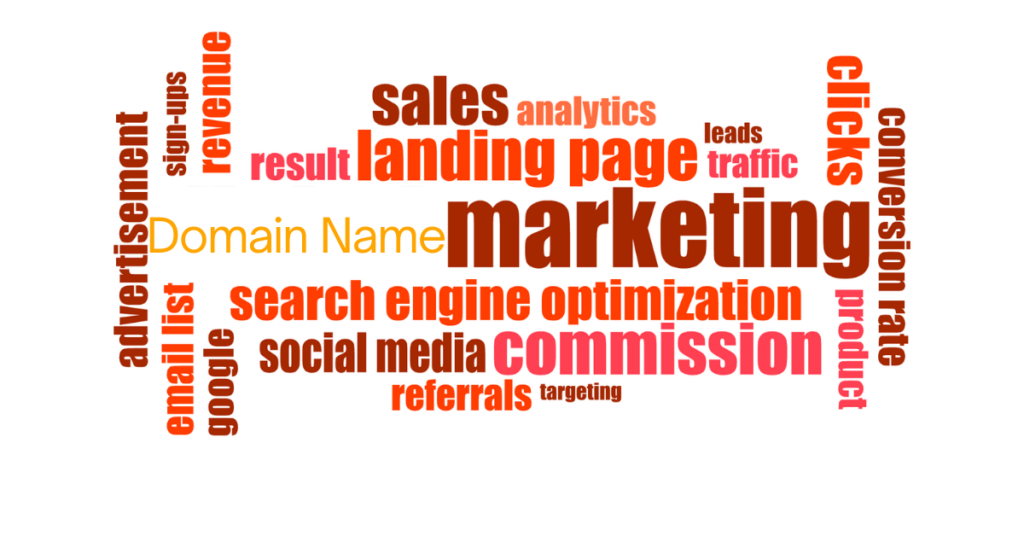 Building your brand through domain name marketing strategies illustration