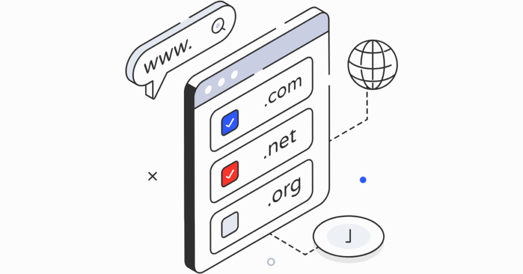 Domain Registration concept