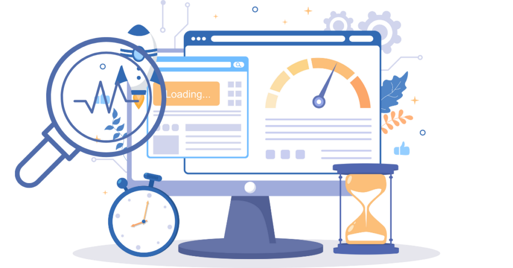 Fast Website Loading Speed Illustration