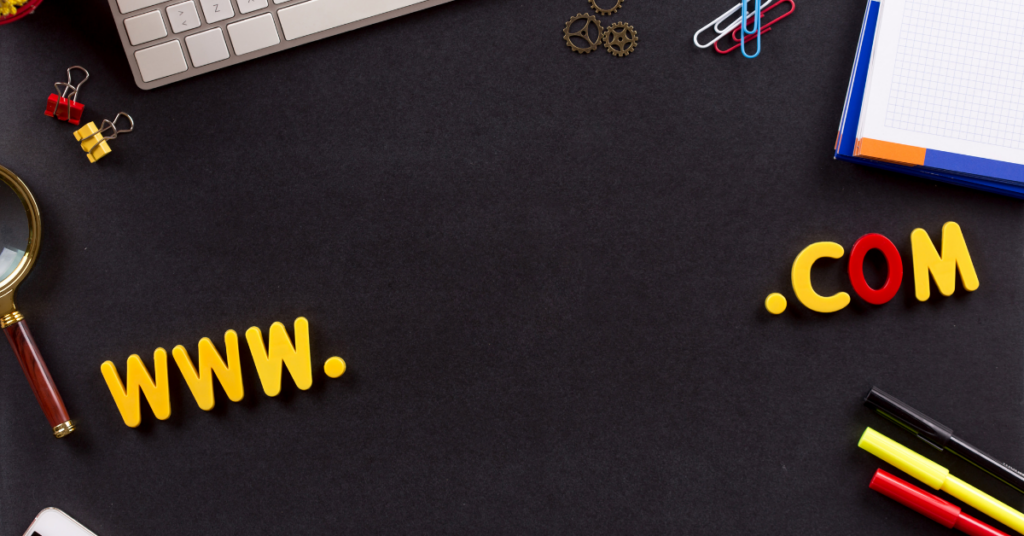 Technology Concept WWW and COM domain name