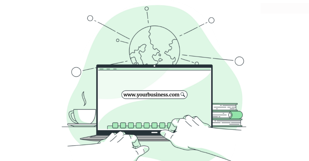 Url domain name illustration