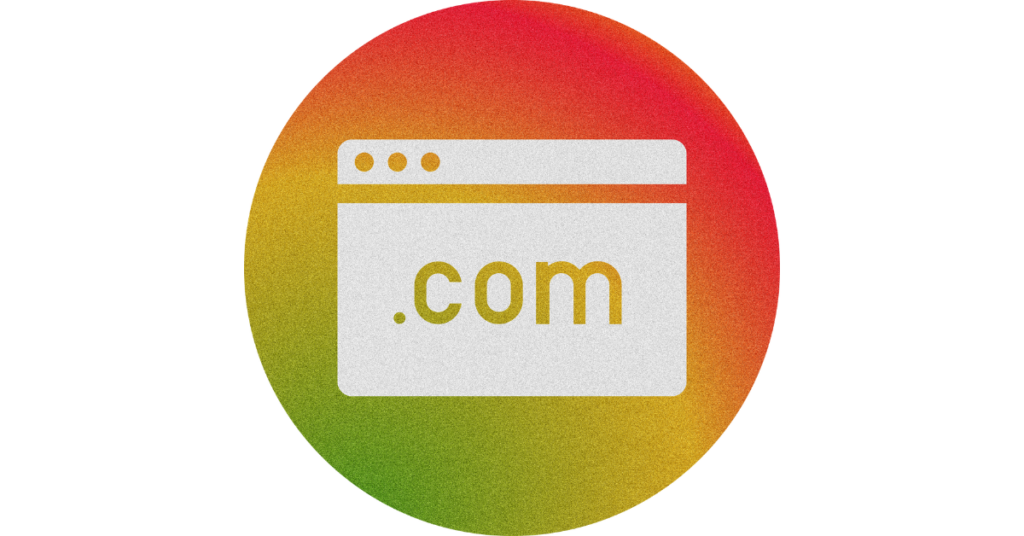 .com domain extension illustration