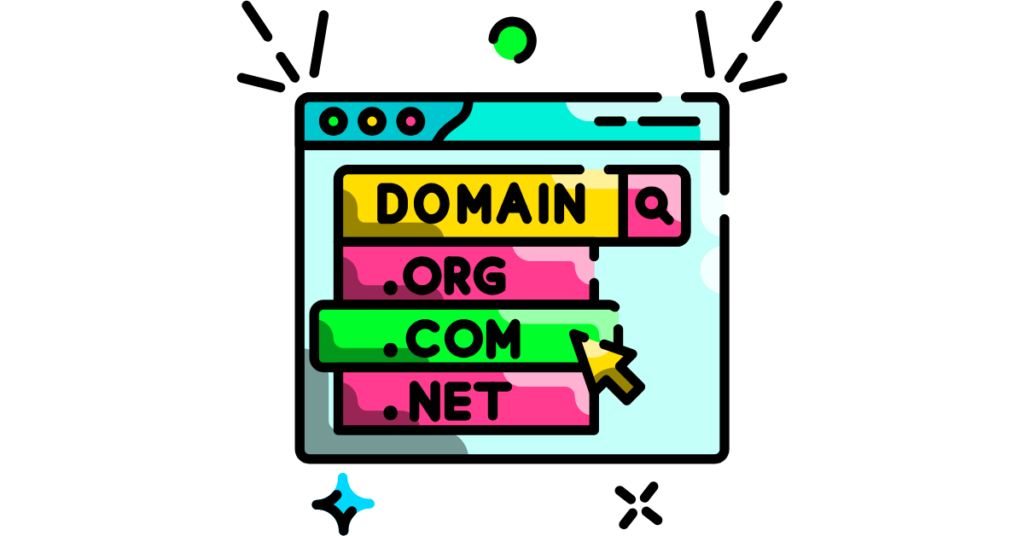 .org, .com, .net domain extensions