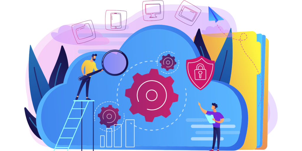 Cloud Storage Concept Vector Illustration