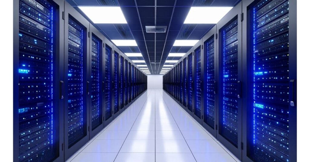 Server Room Data Center Infrastructure Concept