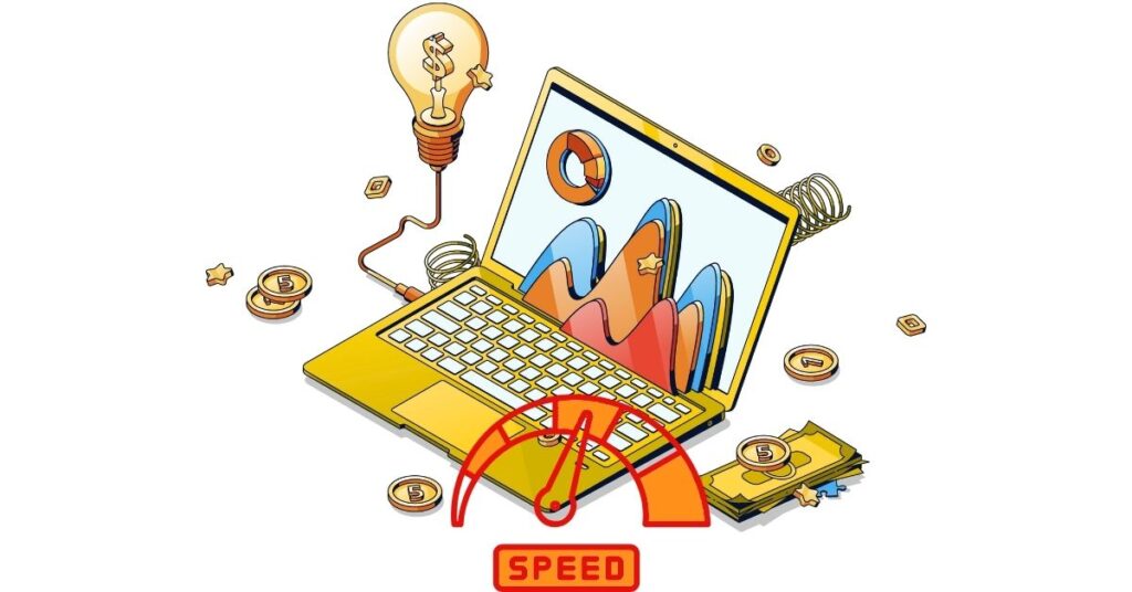 Startup Investment alongside a speed icon