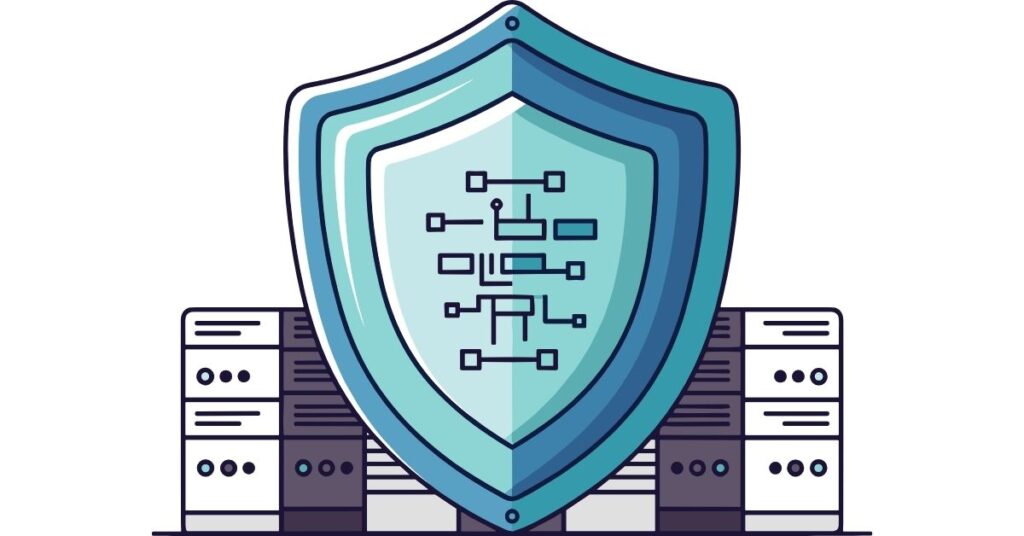 digital shield, server protection, cybersecurity concept, protected servers, data defense, secure infrastructure accounting firms hosting security