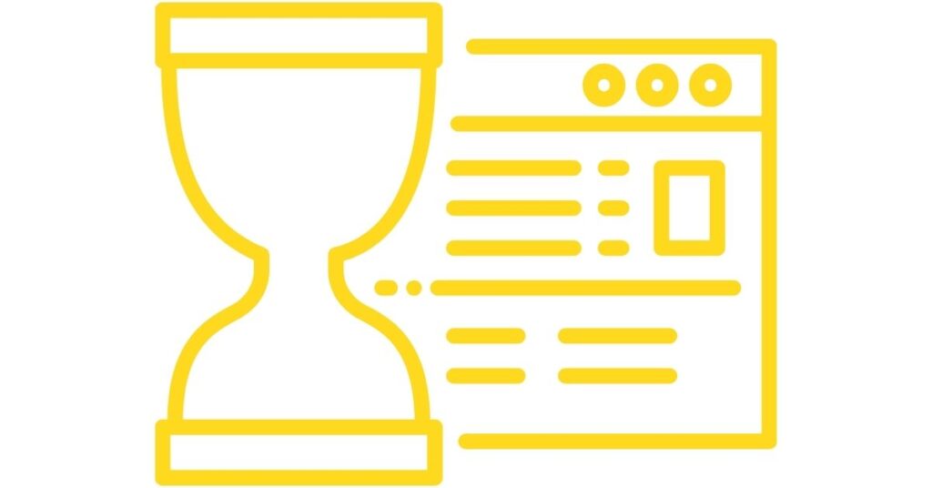 time responsive website line icon restaurant webhosting uptime guarantee