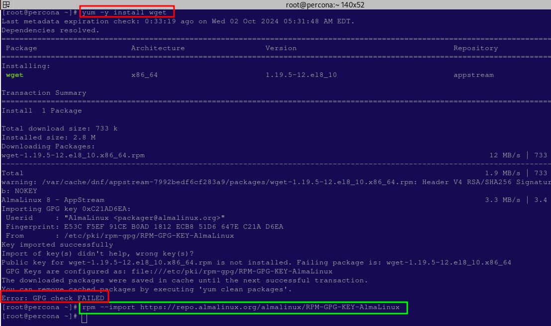 How to properly Install Control Web Panel(CWP) on Almalinux/CentOS
