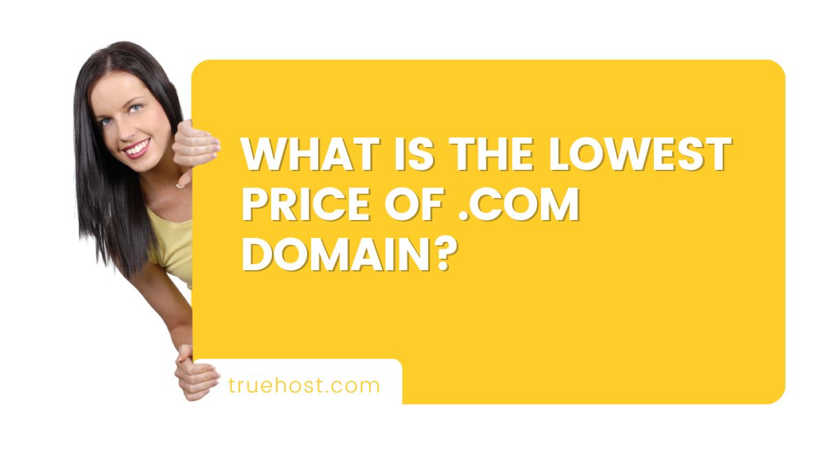 What is the Lowest Price of .com Domain?