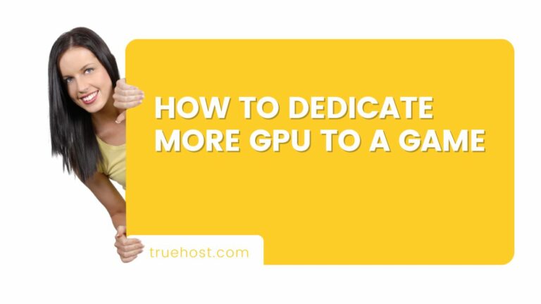 How to Dedicate More GPU to a Game