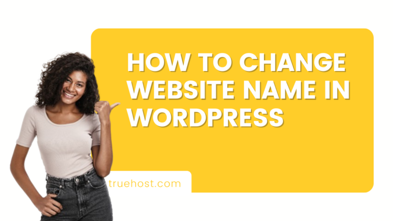 How to change website name in WordPress