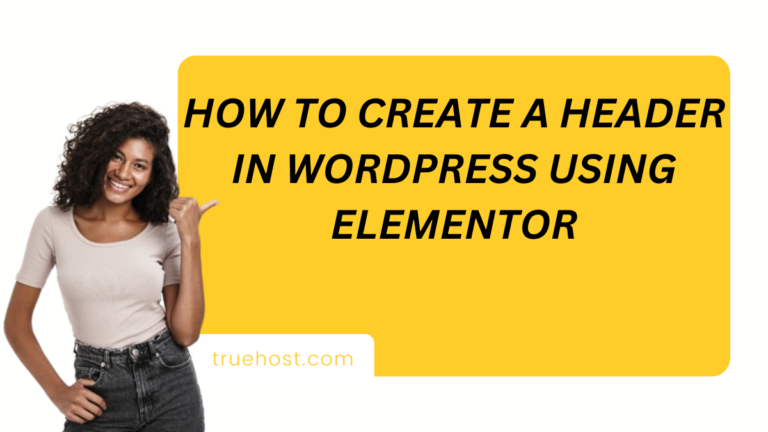 How to create a header in WordPress using Elementor