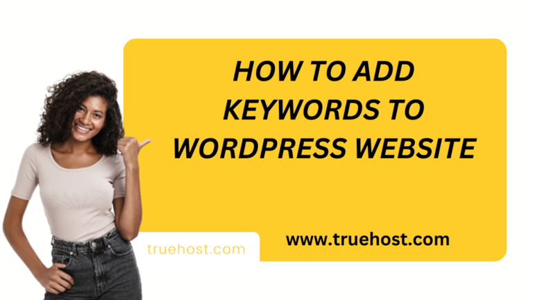 How to add keywords to WordPress website