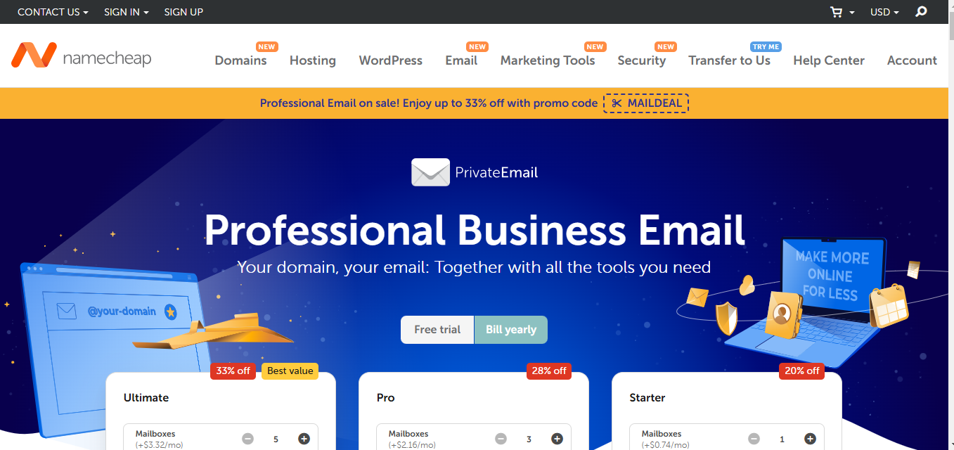 business email login namecheap
