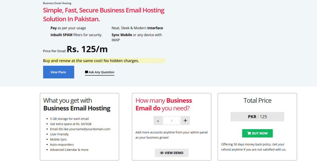 Webhoster.pk – Simple and Fast for Small Businesses
