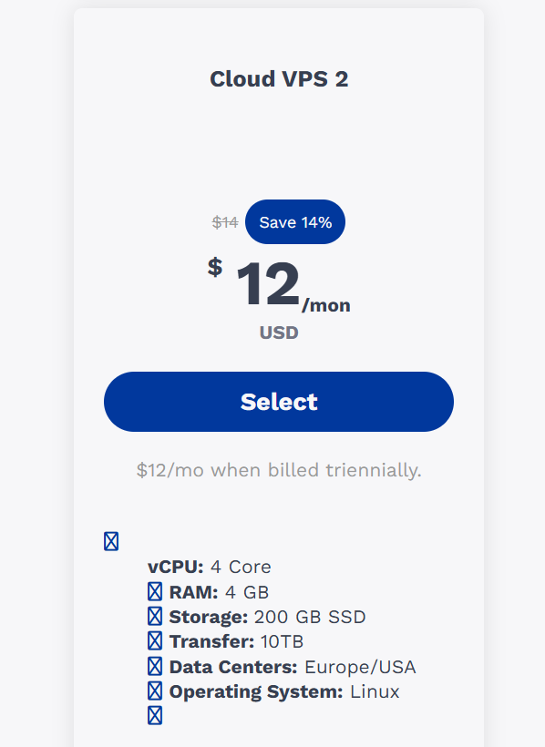 Truehost plan with 4GB RAM and NVMe SSDs