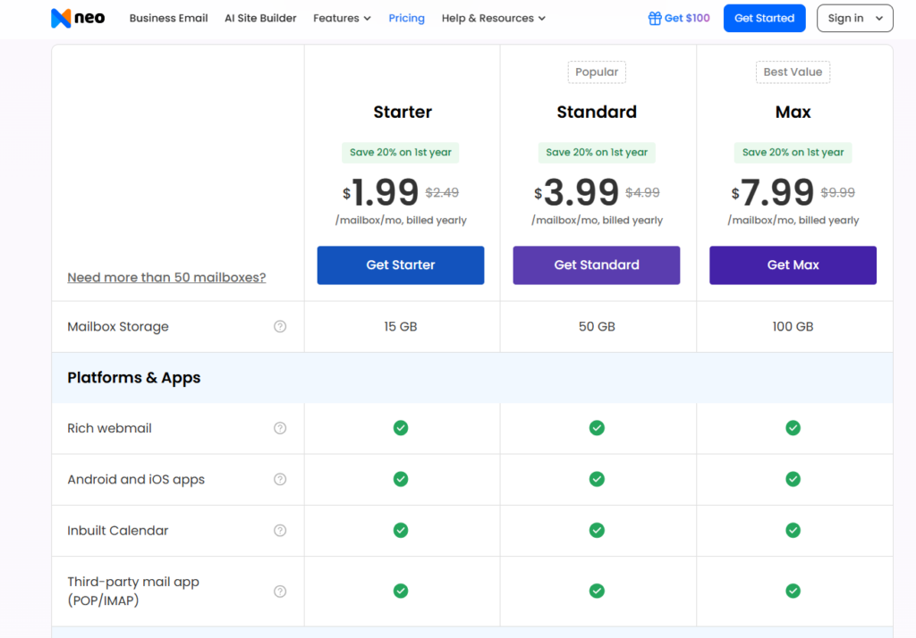 Neo is a one-stop solution for small businesses and freelancers looking to build their online presence.