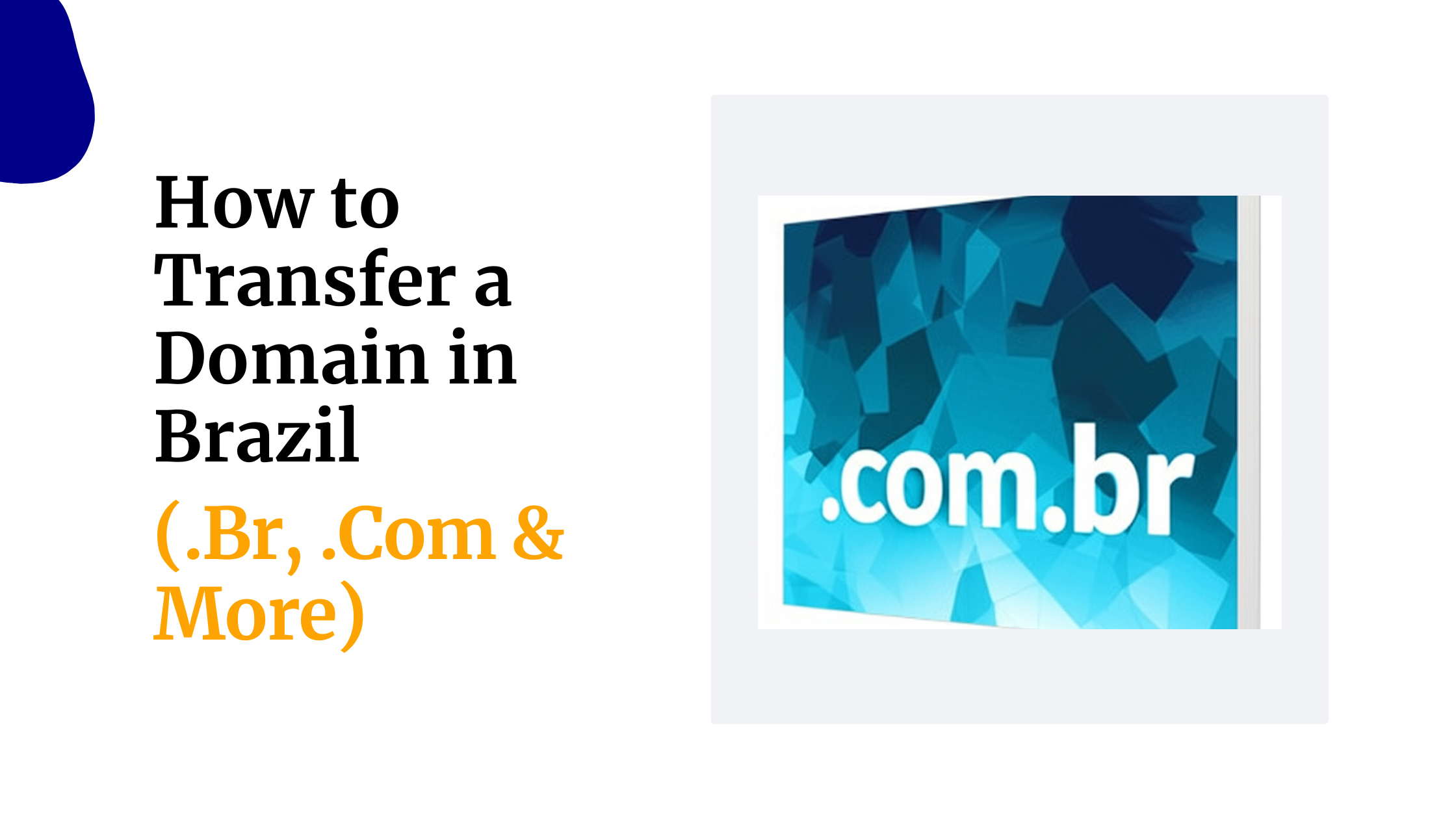 How to Transfer a Domain in Brazil (.Br, .Com & More)