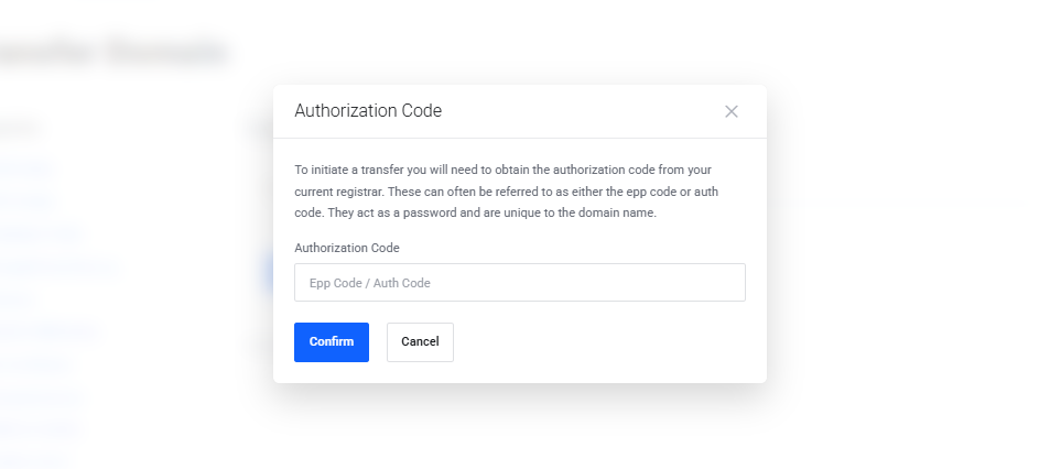 how to transfer a domain