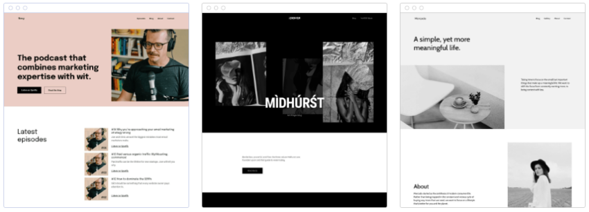 Which type of website is best suited for Hostinger website builder?