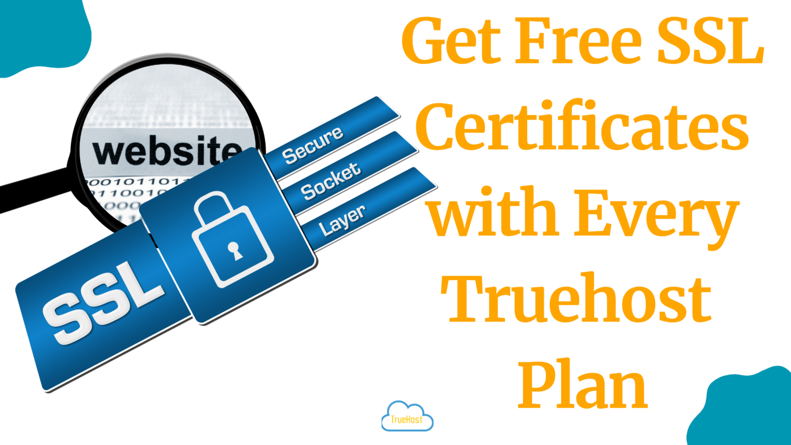 A blog banner on Get Free SSL Certificates with Every Truehost Plan