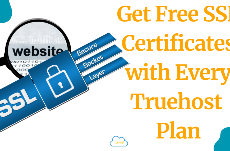 A blog banner on Get Free SSL Certificates with Every Truehost Plan