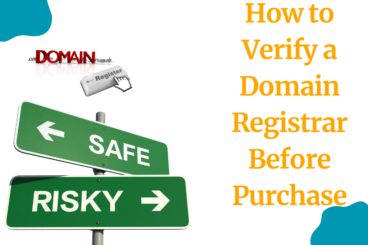 A blog banner on How to Verify a Domain Registrar Before Purchase for Truehost brand
