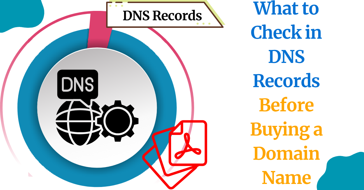 A blog banner on What to Check in DNS Records Before Buying a Domain Name for Truehost brand