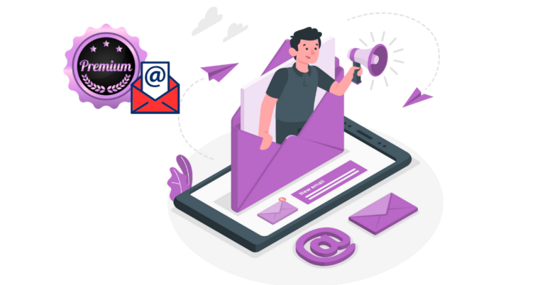 A blog banner on a Complete Guide to Premium Business Email Hosting