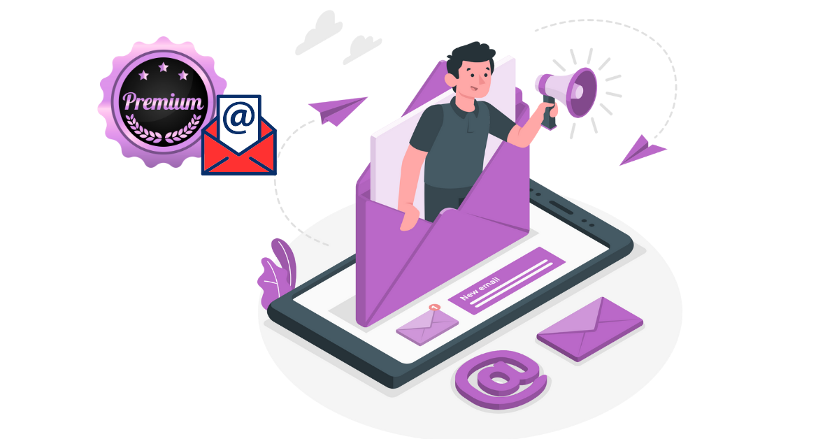 A blog banner on a Complete Guide to Premium Business Email Hosting