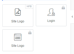 a screenshot of logo widgets