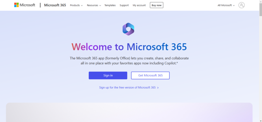 a screenshot of microsoft 365