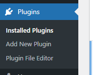 a screenshot of plugins menu