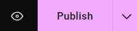 a screenshot of preview and publish buttons