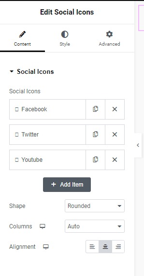 a screenshot of social icons 
