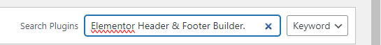 a search plugins bar