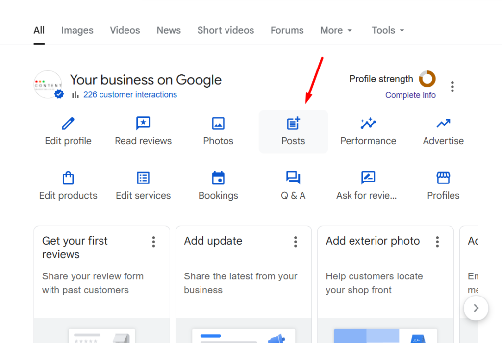 Google Posts are free advertising space