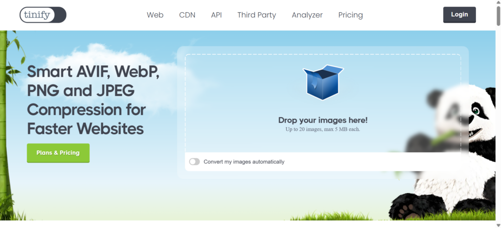 a screenshot of TinyPNG tool