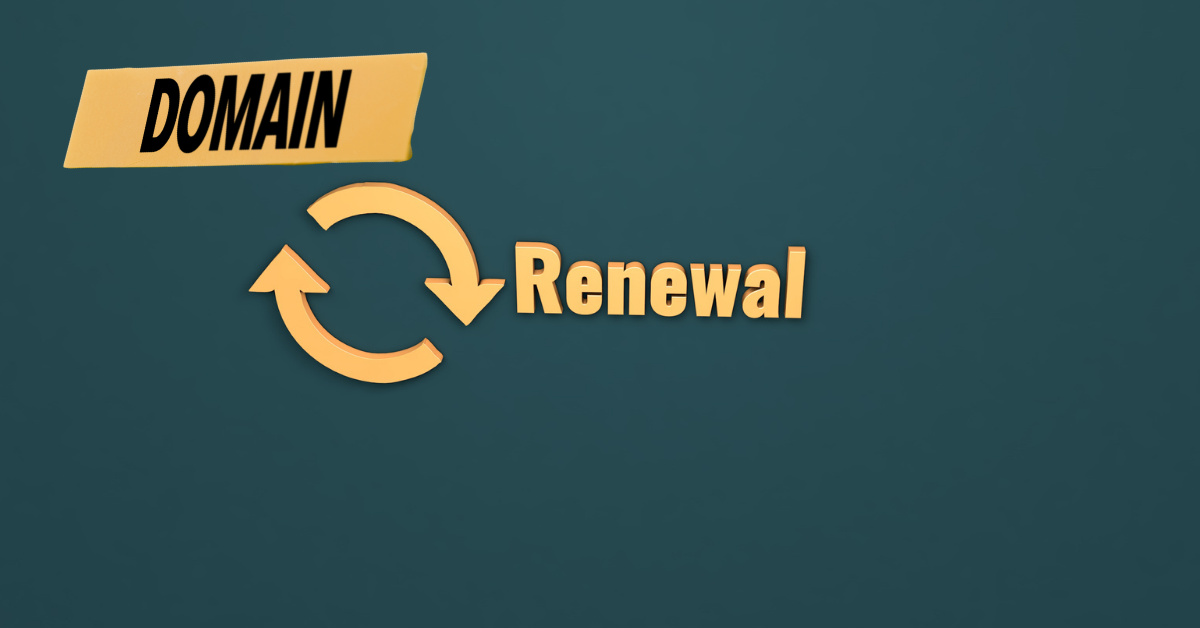 An image on domain name renewal