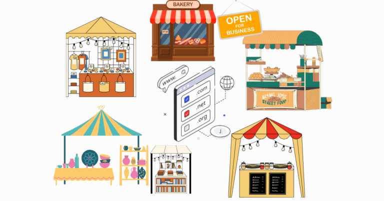 Domain Names for Small Businesses concept