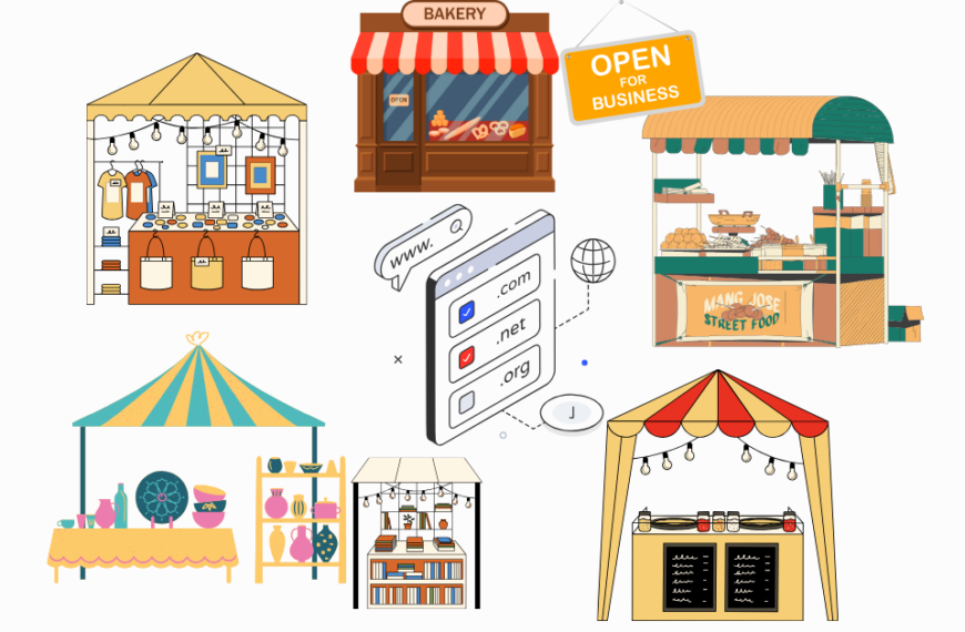 Domain Names for Small Businesses concept